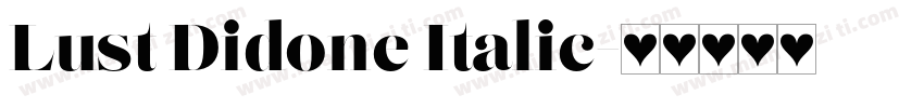 Lust Didone Italic字体转换